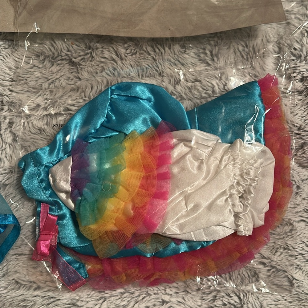 🆕 RAINBOW BABY Costume Infant 6-12M Sun‎ Dress Hat - Picture 10 of 14